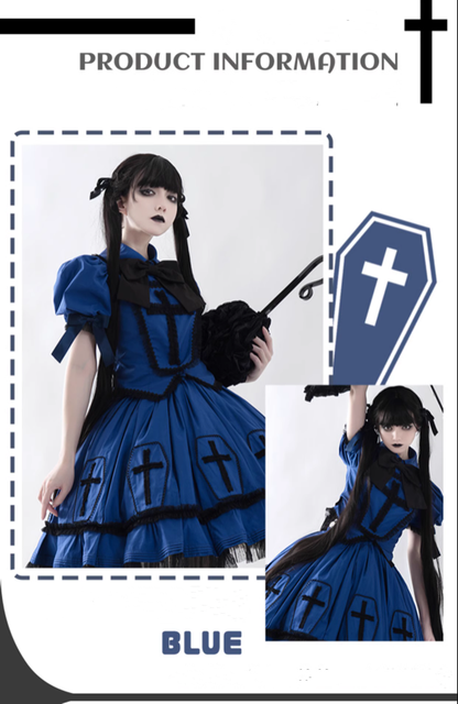 Halloween Cross Lolita Dress Confession Balloon