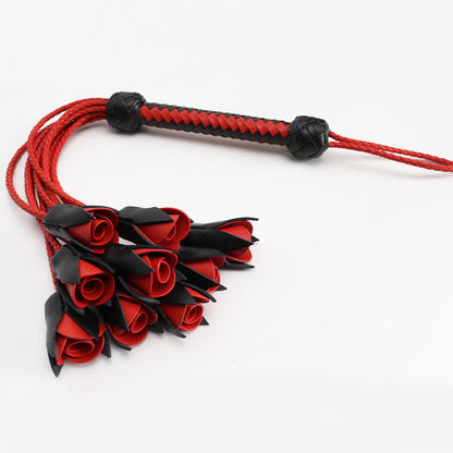 Red Maid Cosplay Leather Rose Whip modakawa