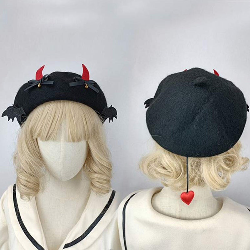 Chic Bat Wings Lolita Beret modakawa