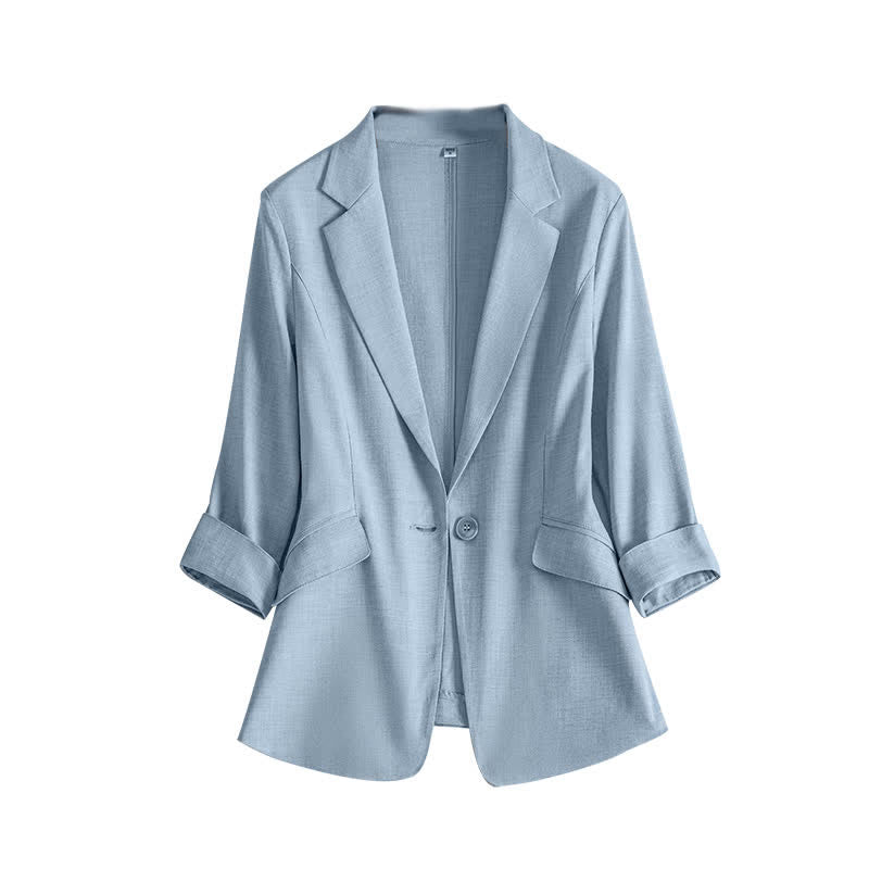 Classic Three-quarter Sleeve Blazer modakawa