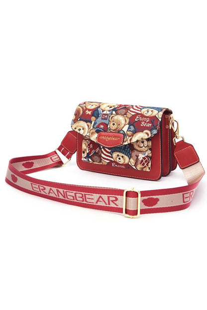 Bear Print Mini Crossbody Bag SpreePicky