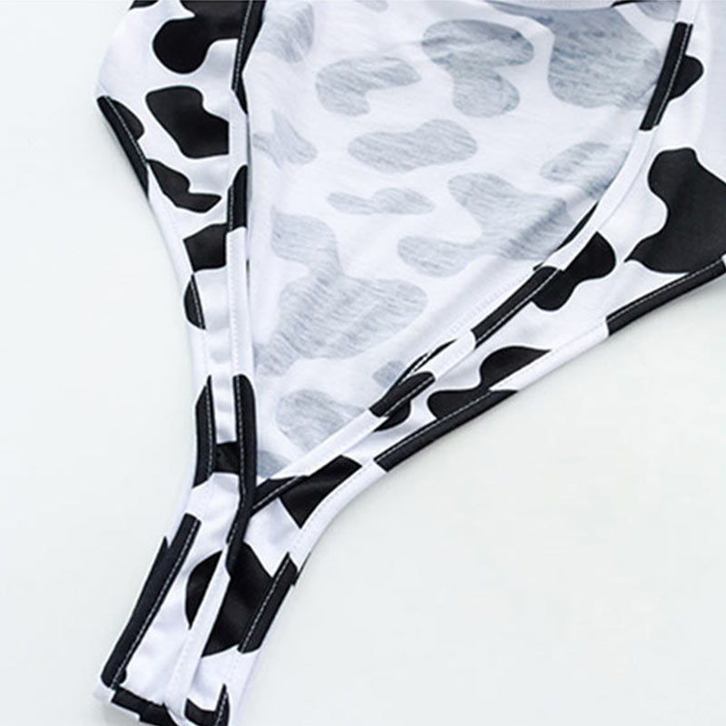 Cows Print Maid Apron Lingerie Modakawa