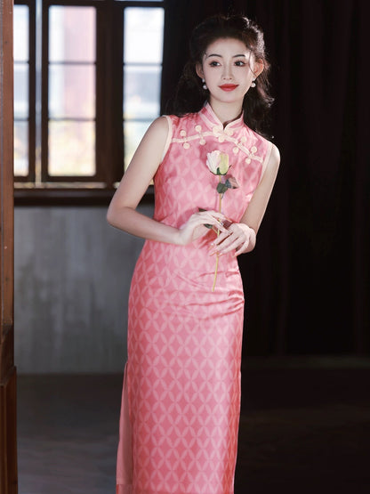 Pink Elegant Cheongsam Hanfu Story