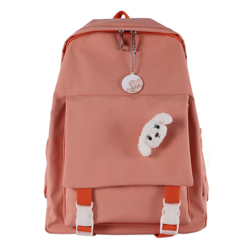 Cartoon Puppy Pattern Pure Color Backpack modakawa