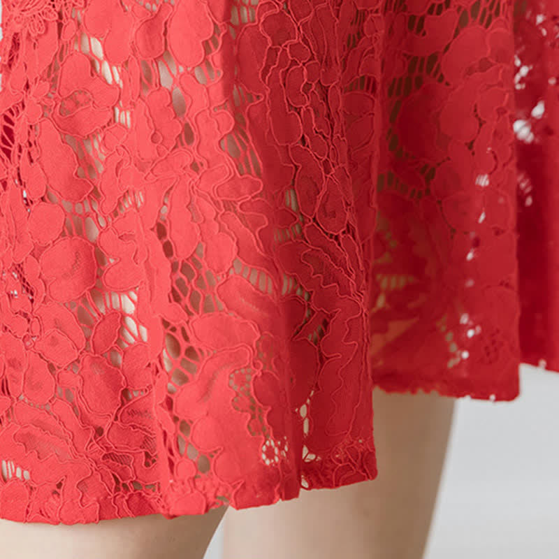 Elegant Lace Stitching Skirt modakawa