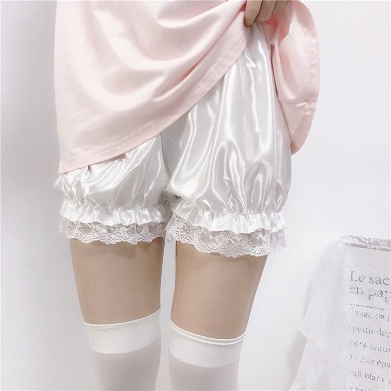 Lolita Ruffle Plush Lace Shorts Modakawa