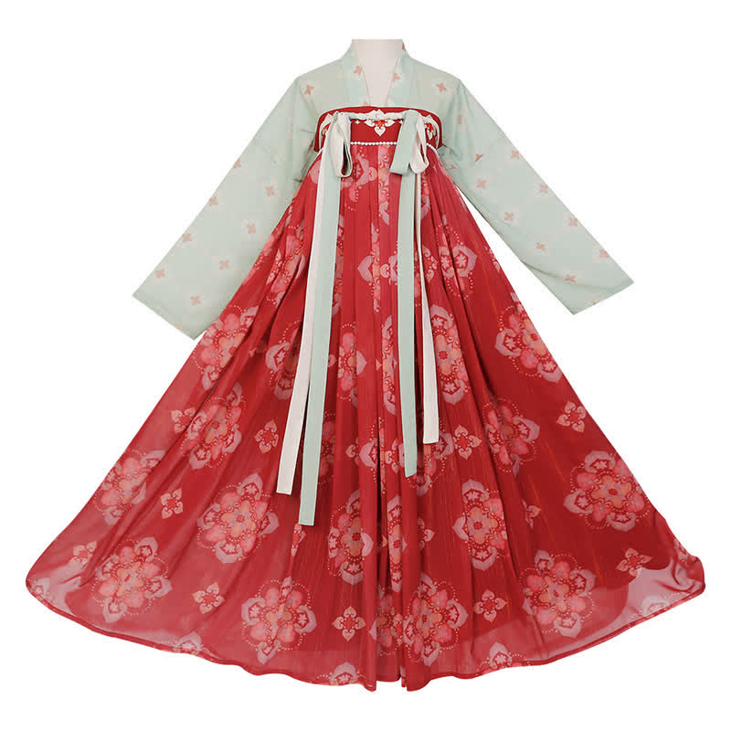 Hanfu Vintage Flower Print Set modakawa