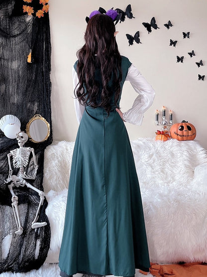 Halloween Costume Vintage Green Dress mySite