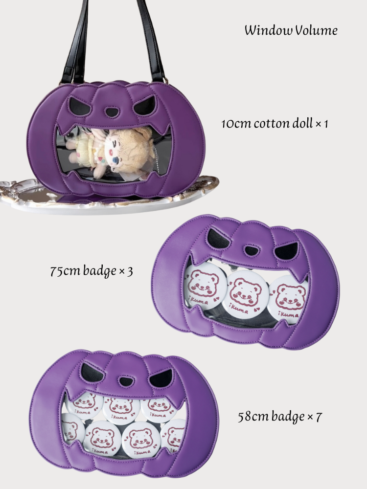 Halloween Purple Pumpkin Tote Bag mySite