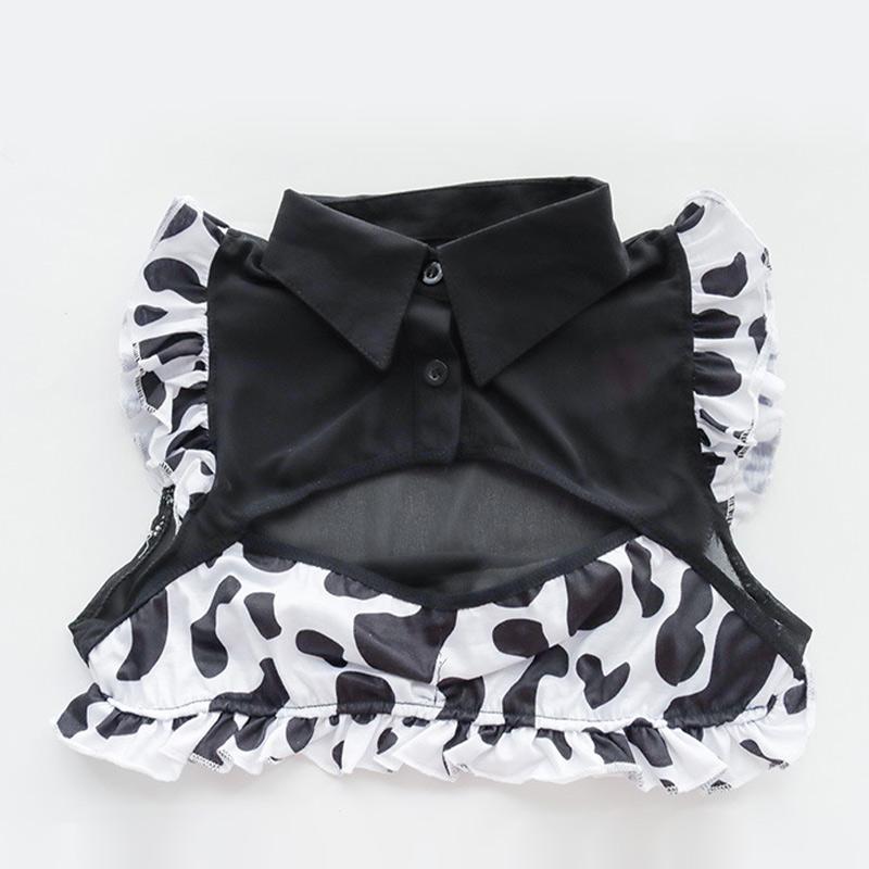 Sweet Maid Cow Print Cutout Lingerie Suit Modakawa