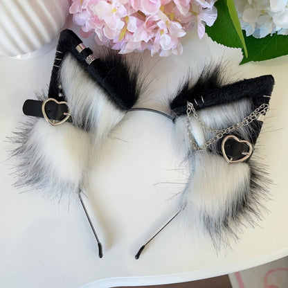 Heart Buckles Halloween Plush Ears mySite