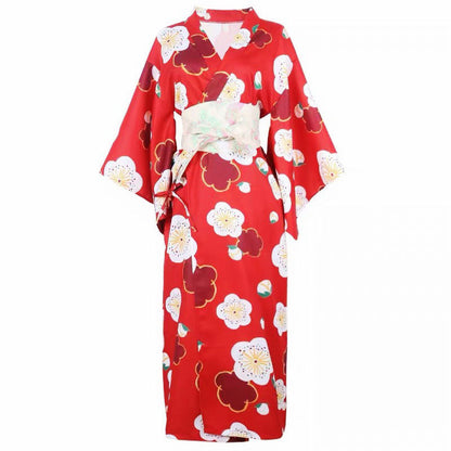 Aesthetic Cherry Blossoms Print Kimono Dress Modakawa