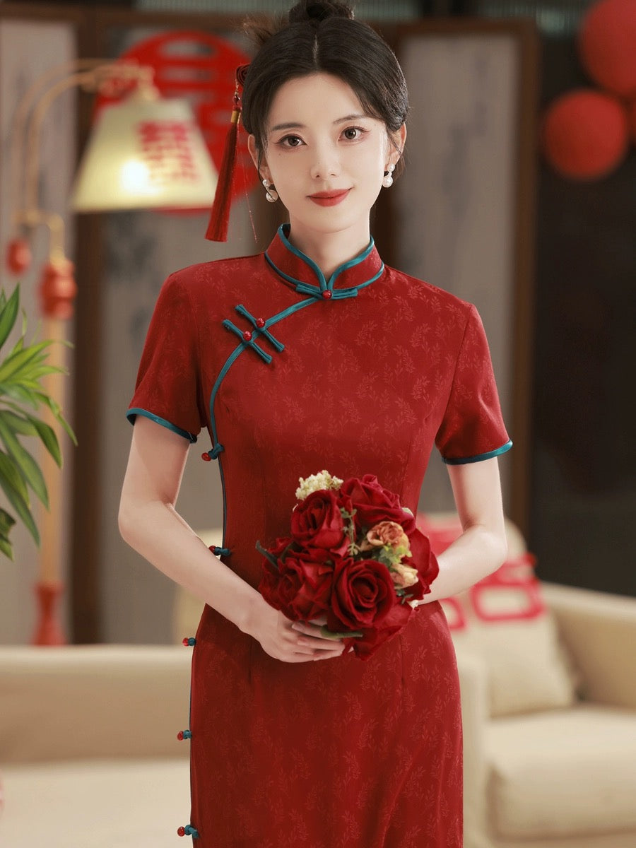 Lucky Red Cheongsam Dress Hanfu Story