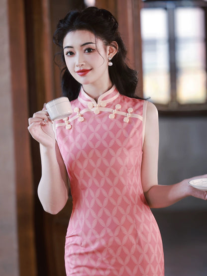 Pink Elegant Cheongsam Hanfu Story