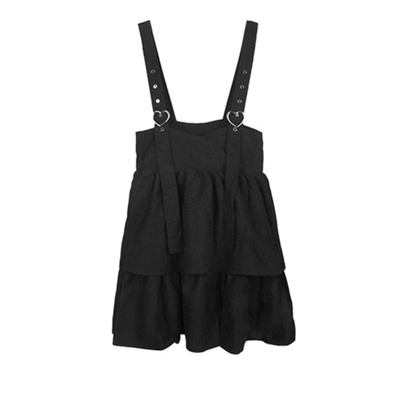 Cute Loose JK Overalls Skirt modakawa