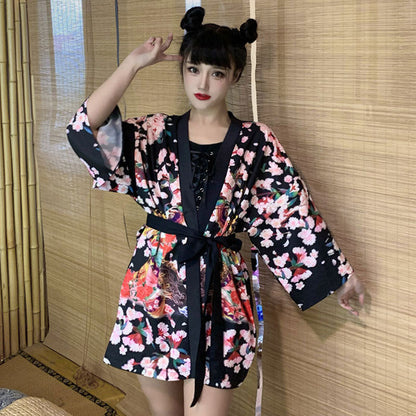 Anime Girl Vintage Kimono Outerwear Modakawa