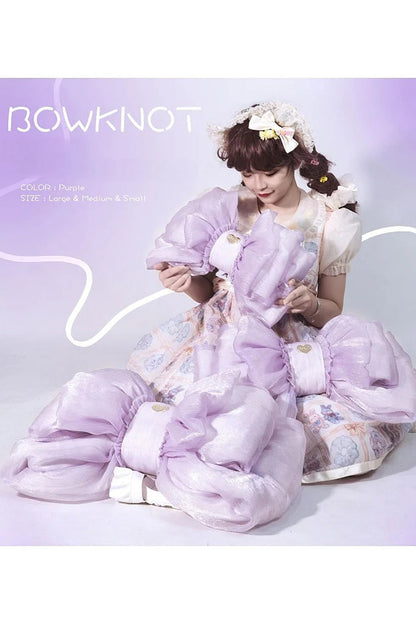 Big Purple Bowknot Lolita Backpack SpreePicky