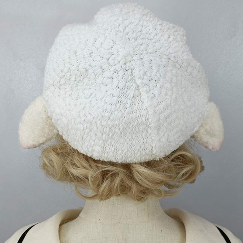 Cute Sheep Ears Woolen Lolita Beret modakawa