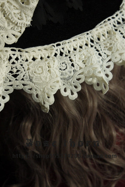 Black Halloween Lace Witch Hat mySite