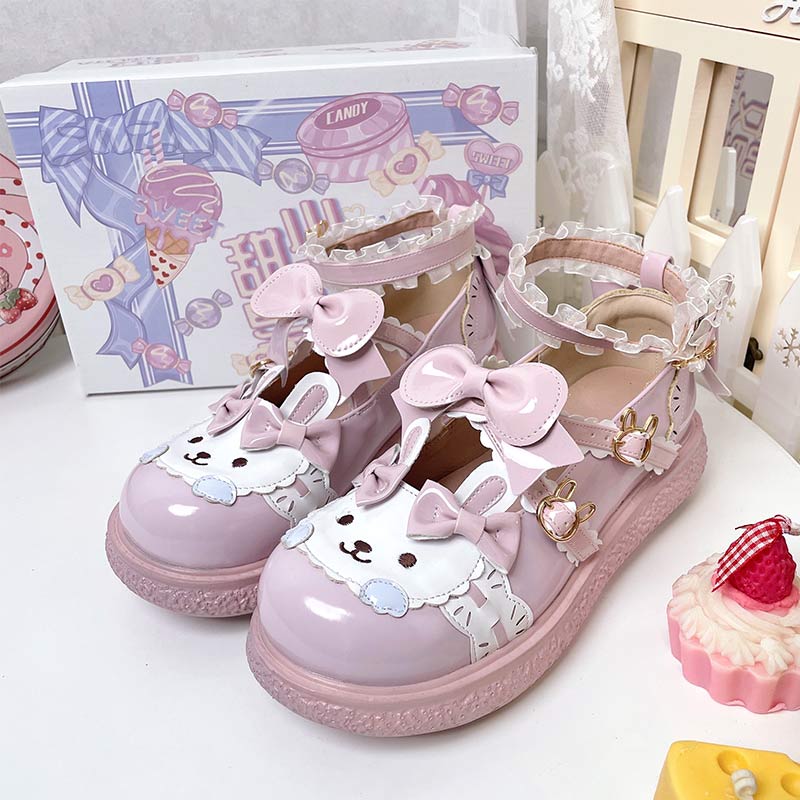 Kawaii Bunny Lolita Mary Janes Shoes modakawa