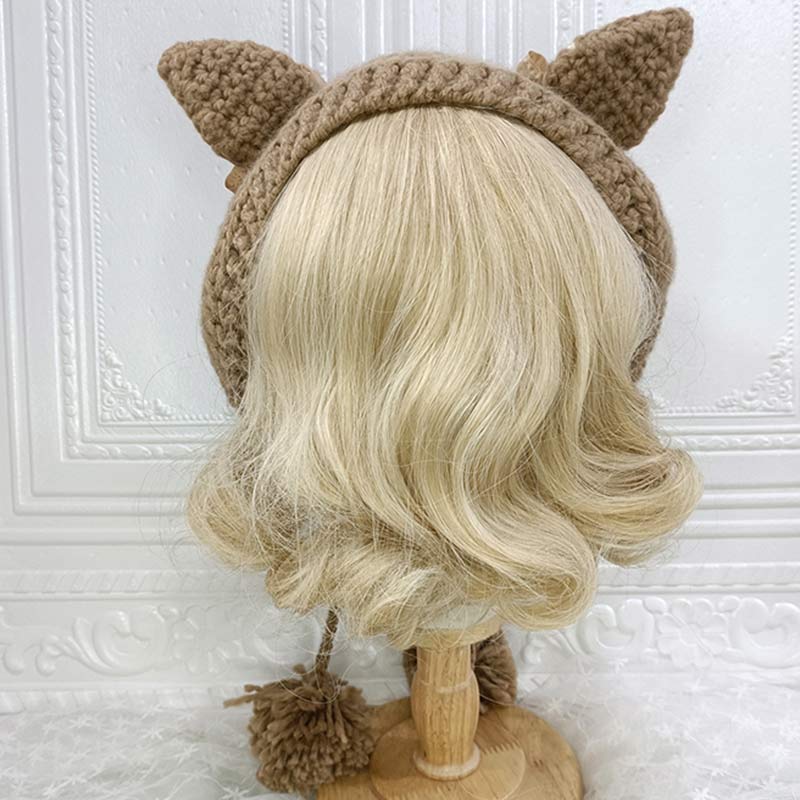 Cute Cat Ears Lace Lolita Hat Warm modakawa