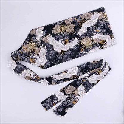 Aesthetic Print Lace Up Hanfu Waistband modakawa