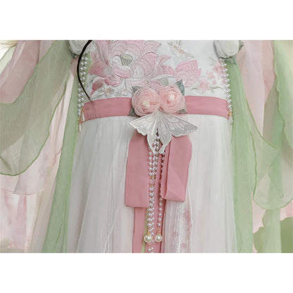 Floral Mesh Dress Hanfu Costume modakawa