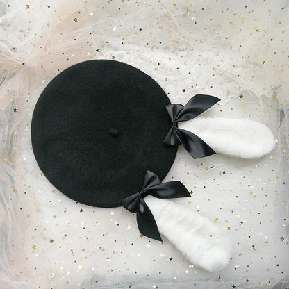 Lolita Japanese Bow-Knot Beret Modakawa