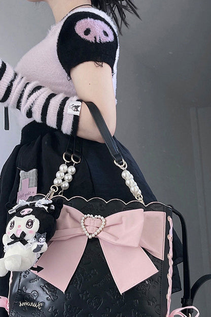 Bowknot Pearl Sweet Shoulder Bag SpreePicky