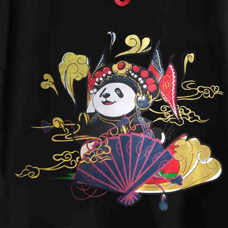 Vintage Panda Cheongsam Dress Family Matching T-Shirt Modakawa