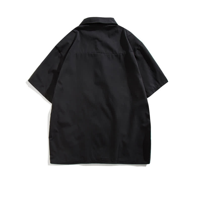 Black Dark Pocket T-Shirt Skirt Set Modakawa