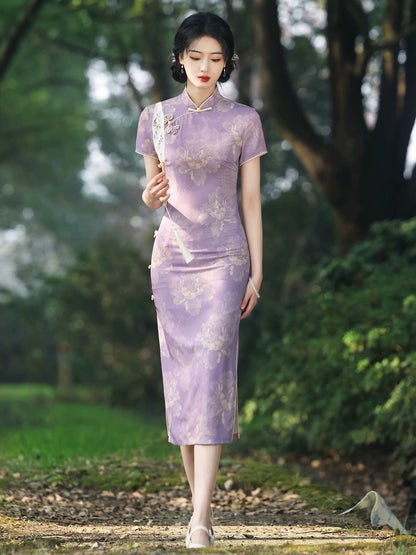 Purple Embodies Elegance Cheongsam Hanfu Story