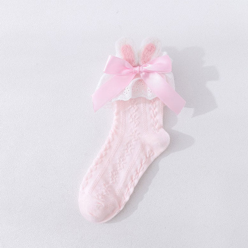 Sweet Bunny Ears Bow Ankle Socks Modakawa