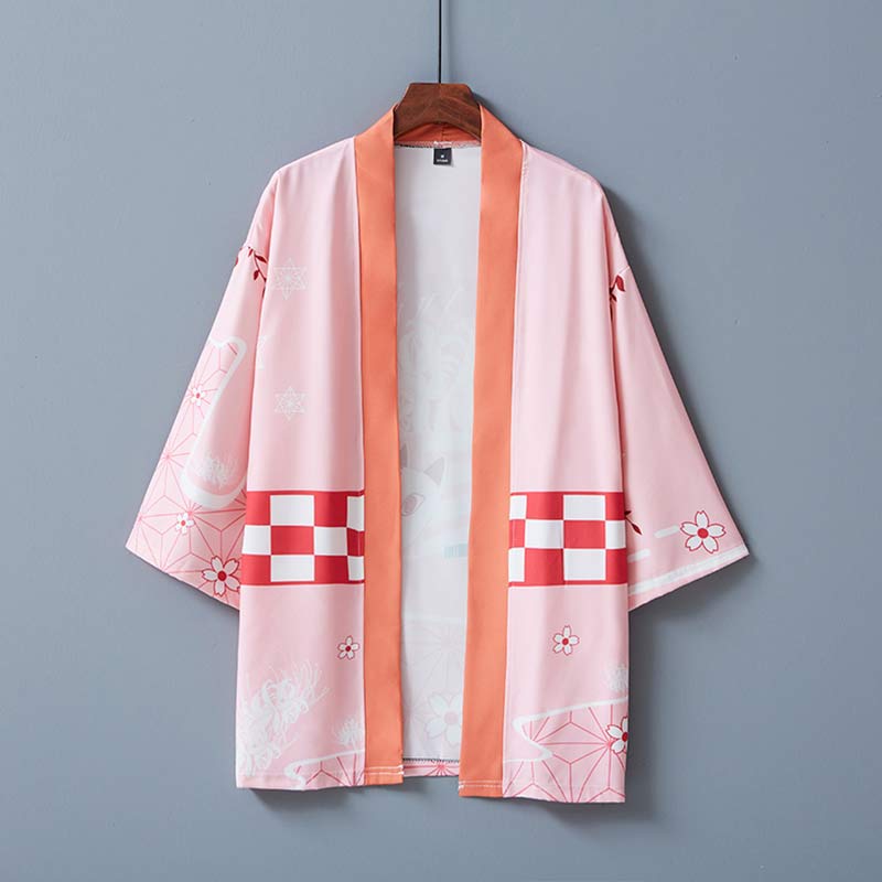 Vintage Kawaii Plaid Kimono Outerwear modakawa