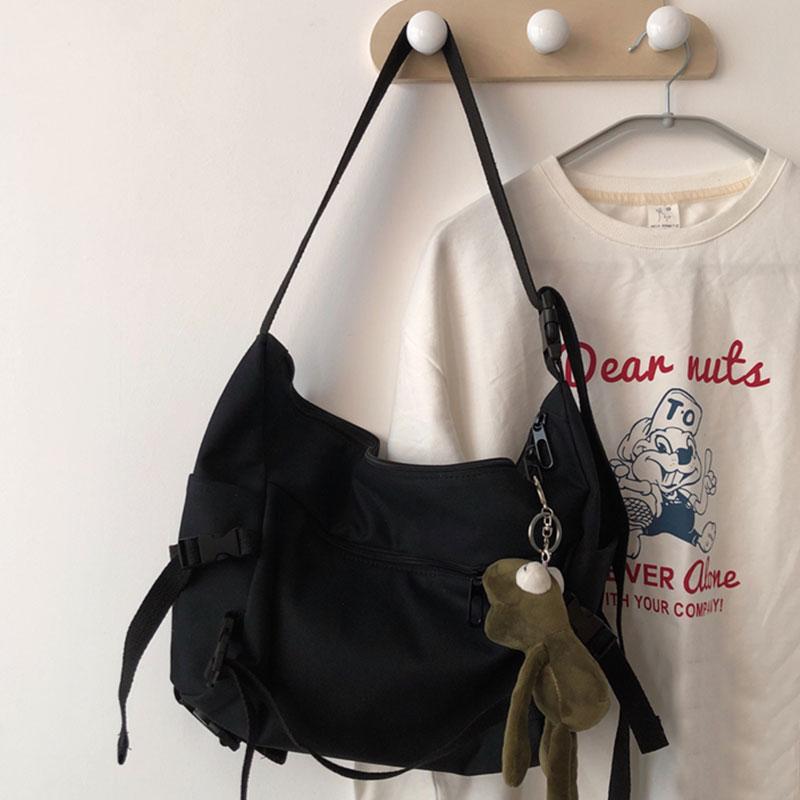 Lightweight Canvas Student Crossbody Bag Modakawa