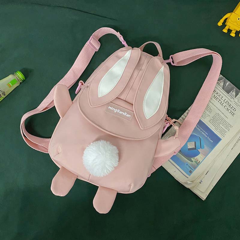 Cute Cartoon Bunny Ears Backpack modakawa