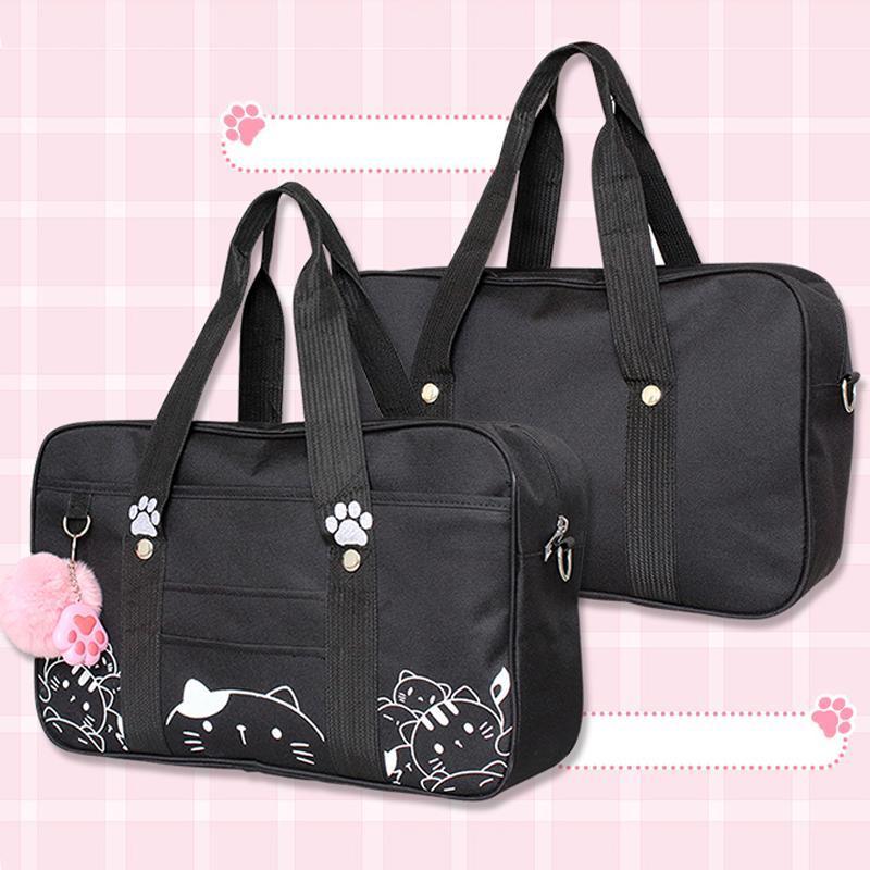 Kawaii JK Cat Cartoon Uniform Crossbody Bag Modakawa