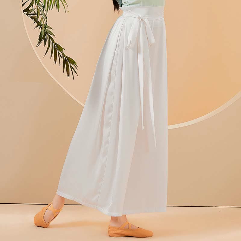 Vintage High Waist Flowy Wide Leg Casual Pants modakawa