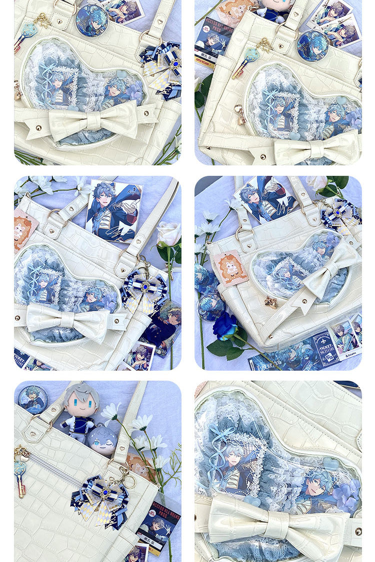 Transparent Love Bowknot Shoulder Bag SpreePicky