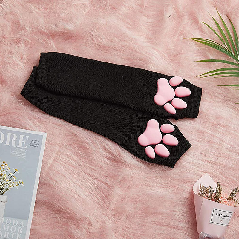 Cute Cat Pink Paw Cosplay Gloves Modakawa