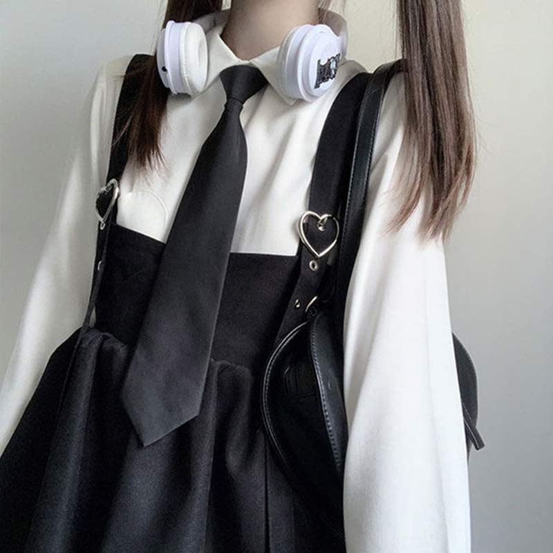 Cute Loose JK Overalls Skirt modakawa