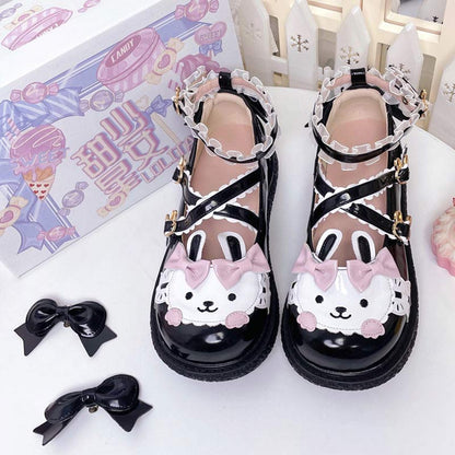 Kawaii Bunny Lolita Mary Janes Shoes modakawa