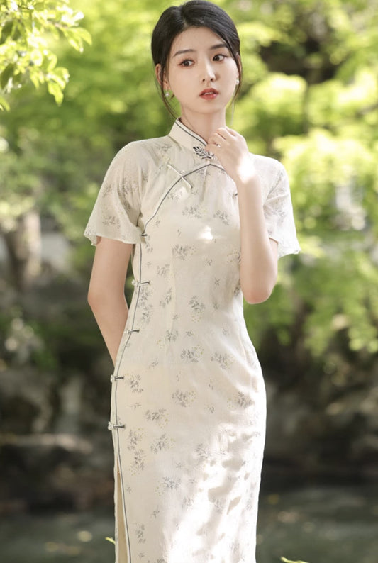 Retro Spring Dress Cheongsam Hanfu Story