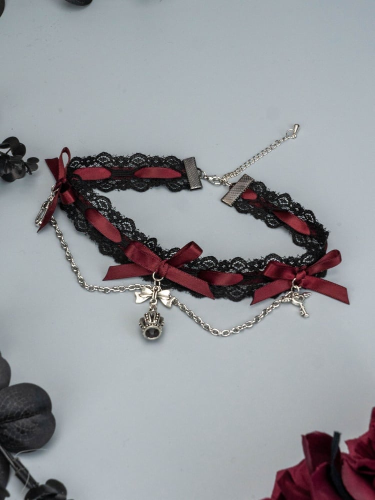 Lolita Bowknots Gothic Choker mySite