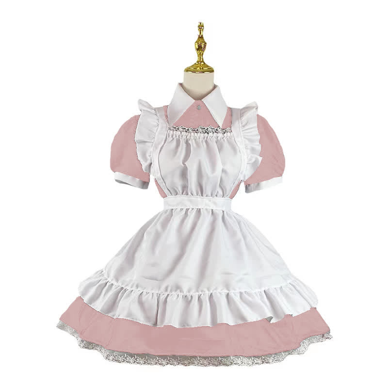 Kawaii Sweet Ruffled Maid Lolita Dress Modakawa