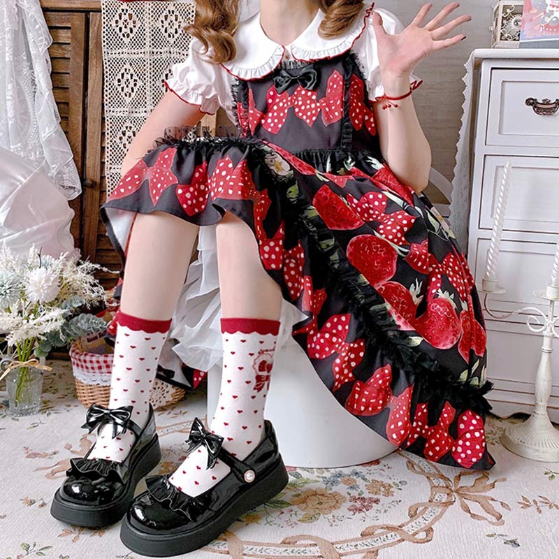 Sweet Bow Knot Lolita Mary Janes Shoes modakawa