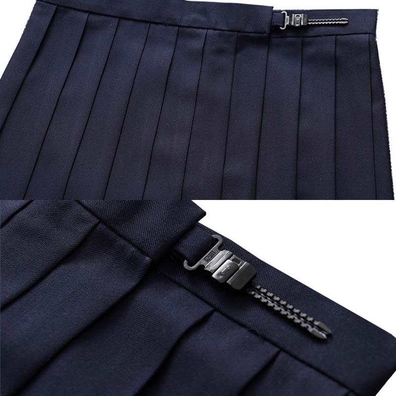 JK Uniform High Waist Pleated Short Mid Long Skirt Modakawa