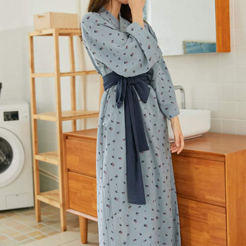 Flower Bowknot Lace Up Pajamas Modakawa