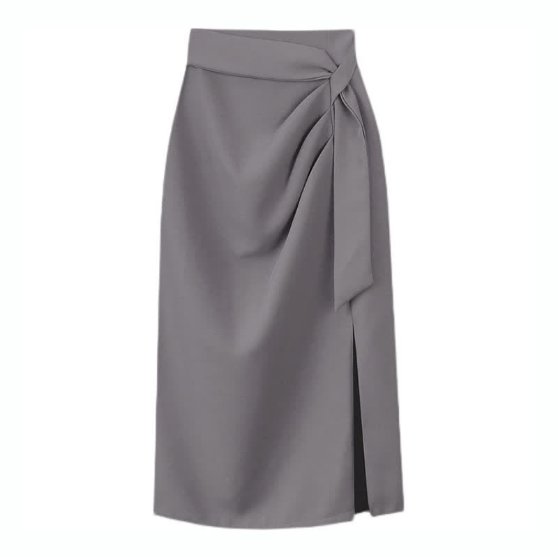 Classic Ruffle Side Split Skirt modakawa