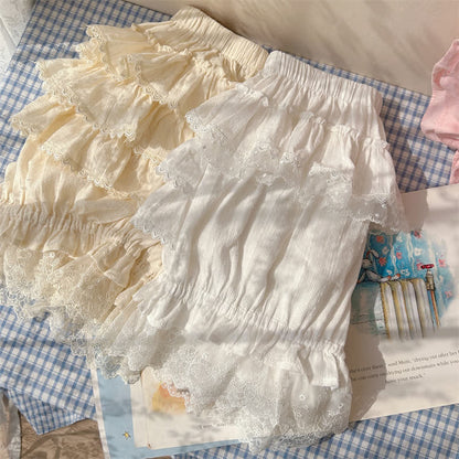 Fairy Lace Trim Layered Undershorts modakawa